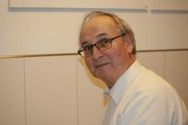 Vorbereitungen für die Ehrung von Verena Feusi. Danke Marcel